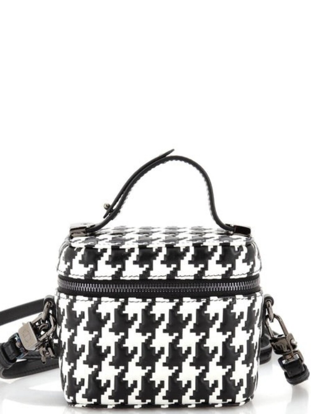 Like NEW! LADY DIOR Houndstooth Bag Micro Lady Dior Vanity Case